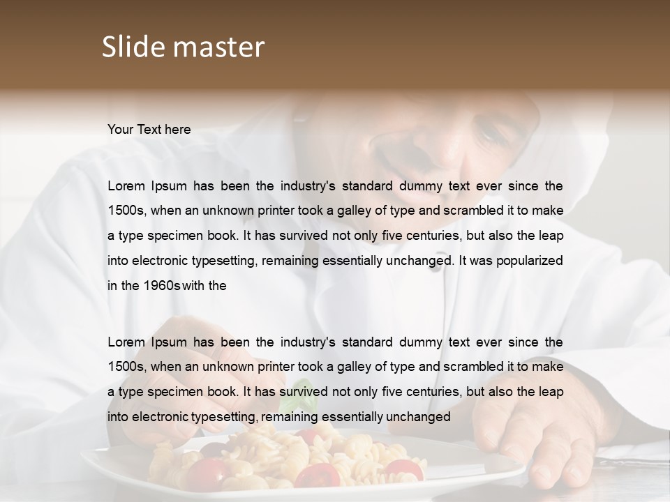 Chef Smile Dinner PowerPoint Template