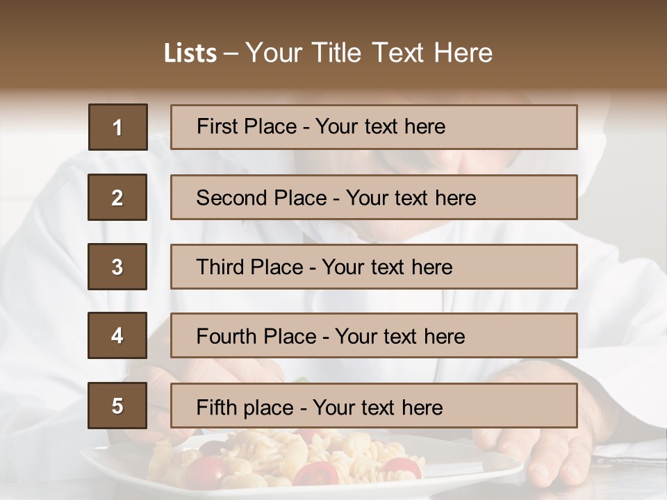 Chef Smile Dinner PowerPoint Template