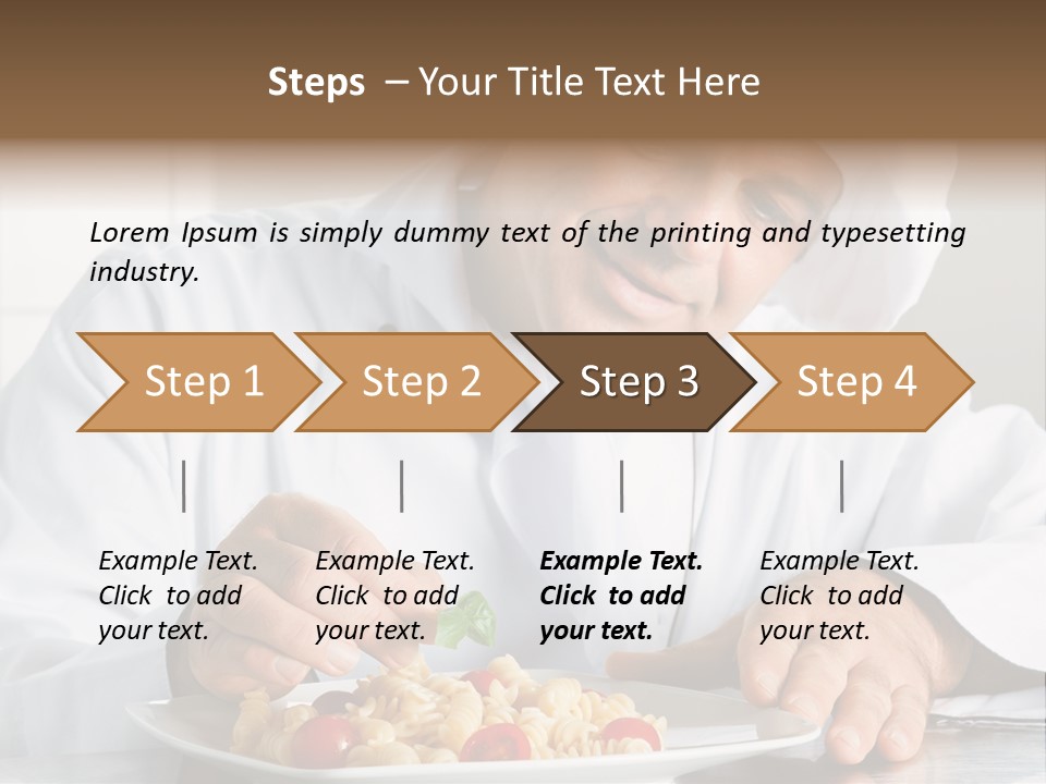 Chef Smile Dinner PowerPoint Template