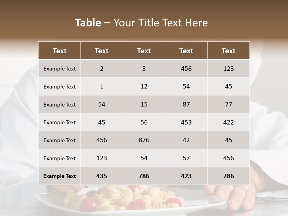 Chef Smile Dinner PowerPoint Template