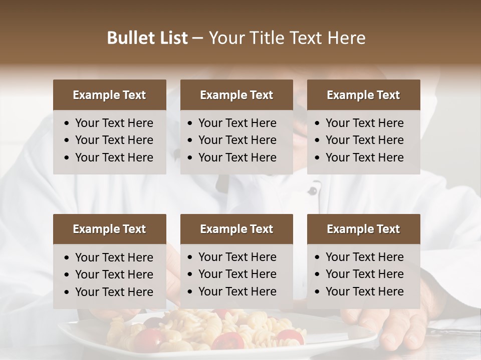 Chef Smile Dinner PowerPoint Template