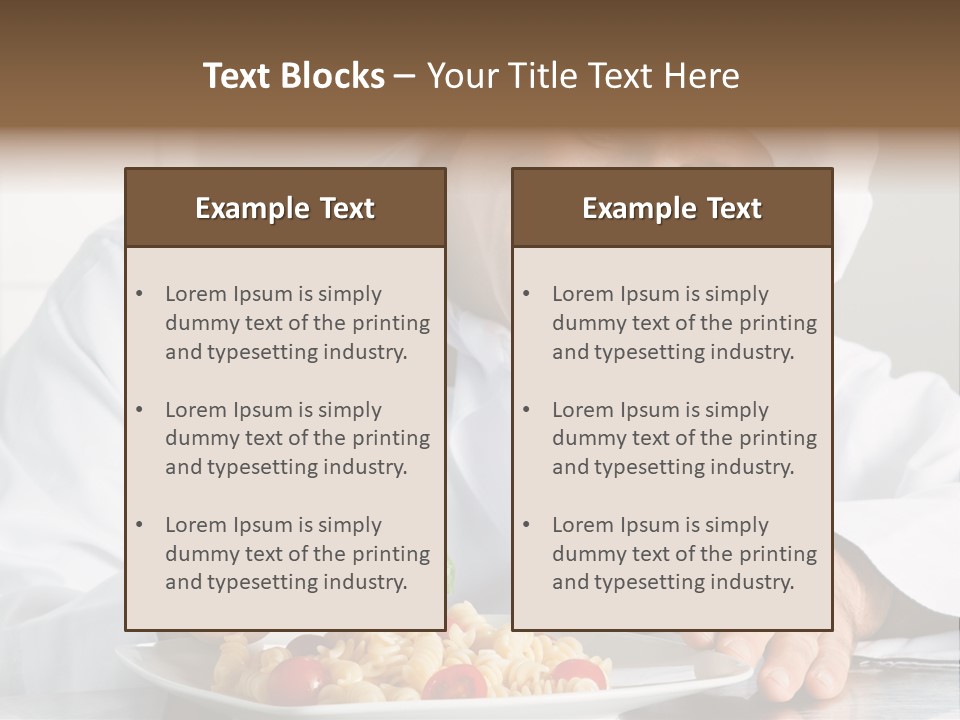 Chef Smile Dinner PowerPoint Template