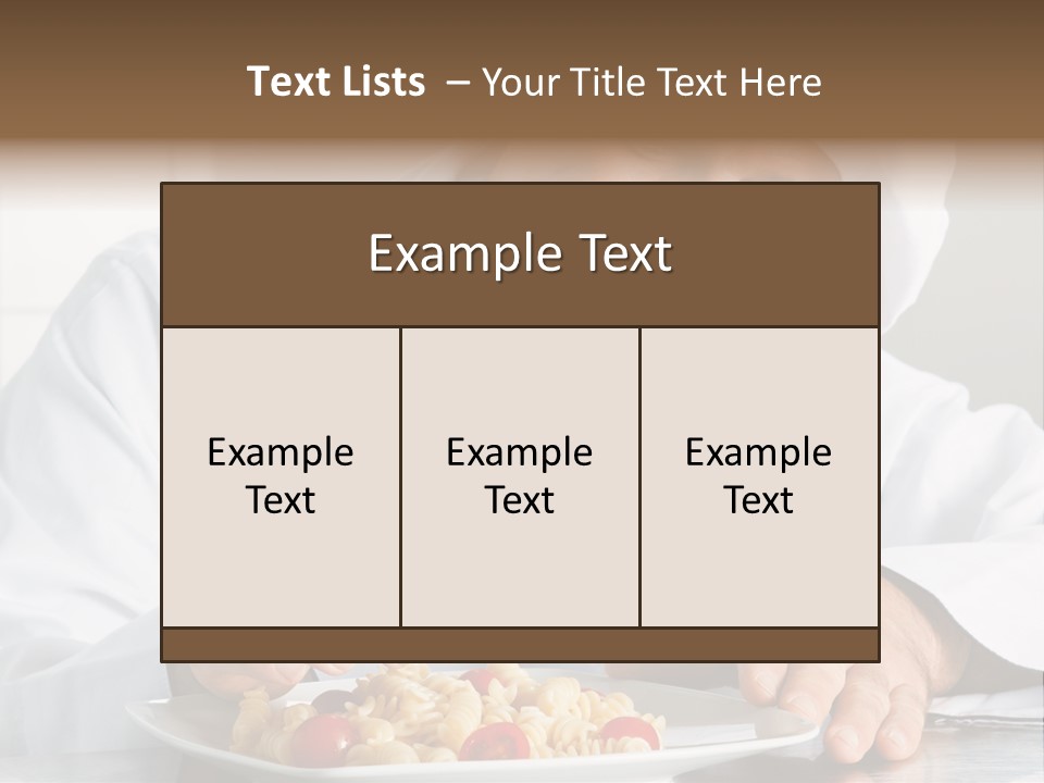 Chef Smile Dinner PowerPoint Template