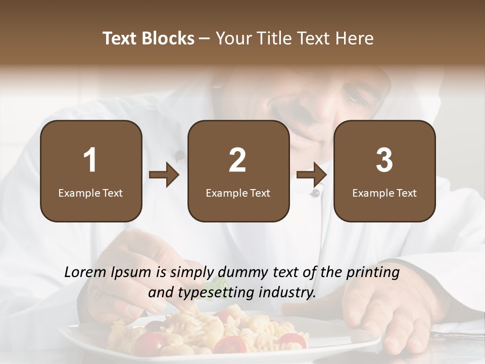 Chef Smile Dinner PowerPoint Template