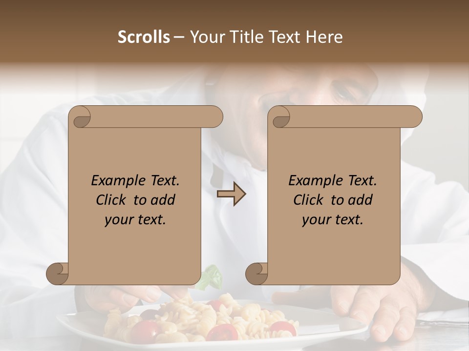 Chef Smile Dinner PowerPoint Template