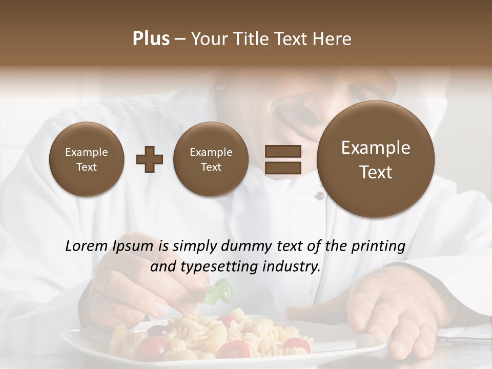 Chef Smile Dinner PowerPoint Template