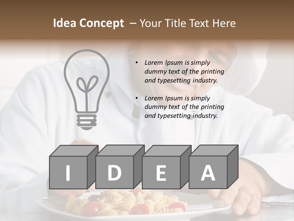 Chef Smile Dinner PowerPoint Template