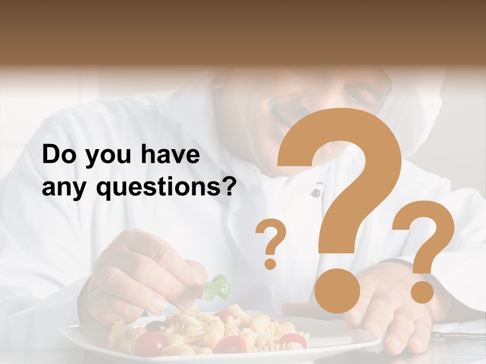 Chef Smile Dinner PowerPoint Template