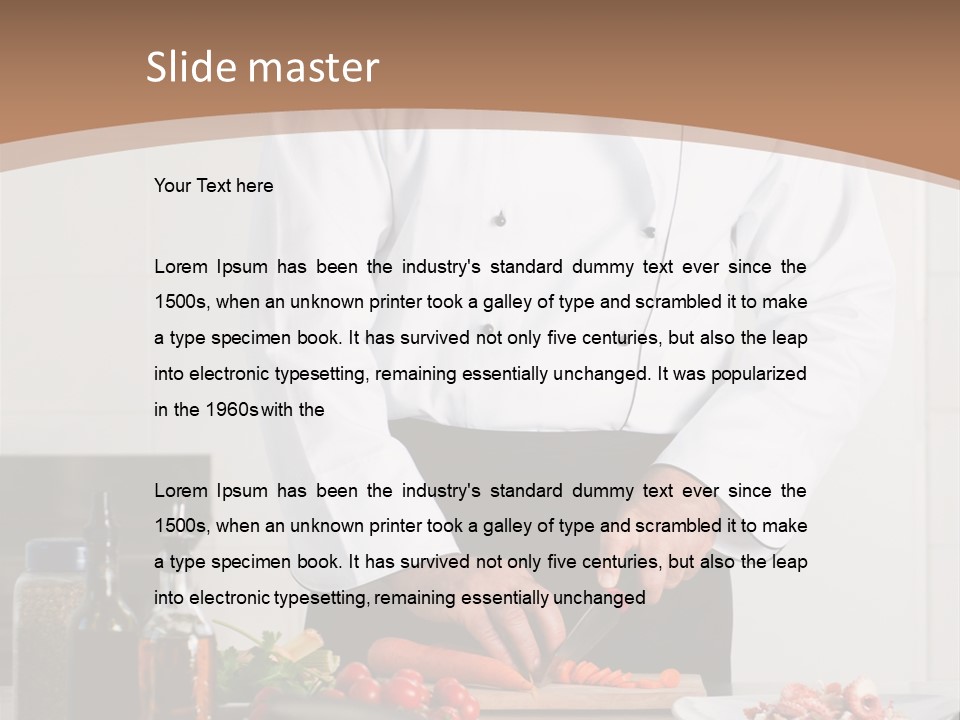 Person Cuisine Food PowerPoint Template