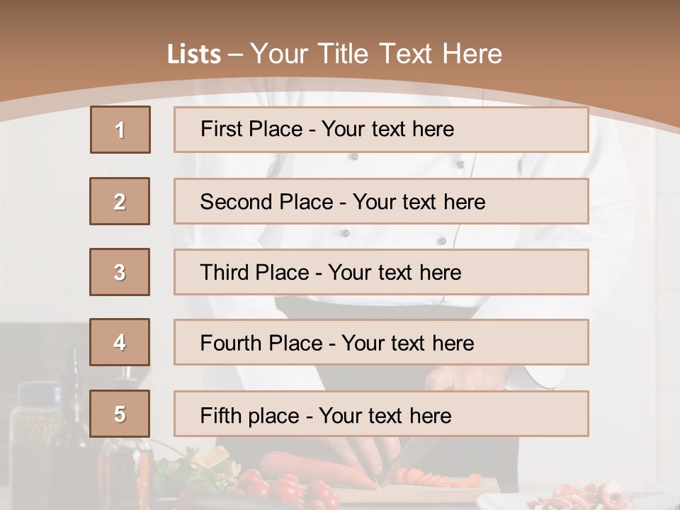 Person Cuisine Food PowerPoint Template
