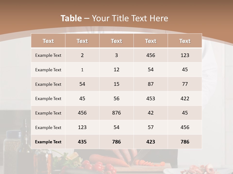 Person Cuisine Food PowerPoint Template