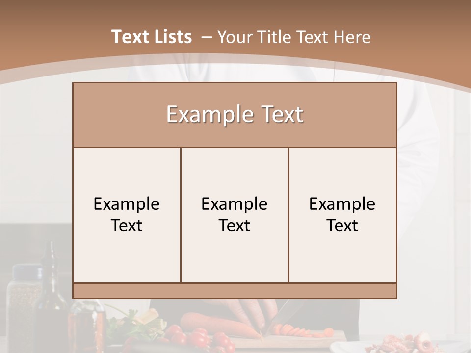 Person Cuisine Food PowerPoint Template