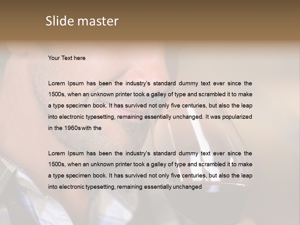 Alcohol Red Wine France PowerPoint Template