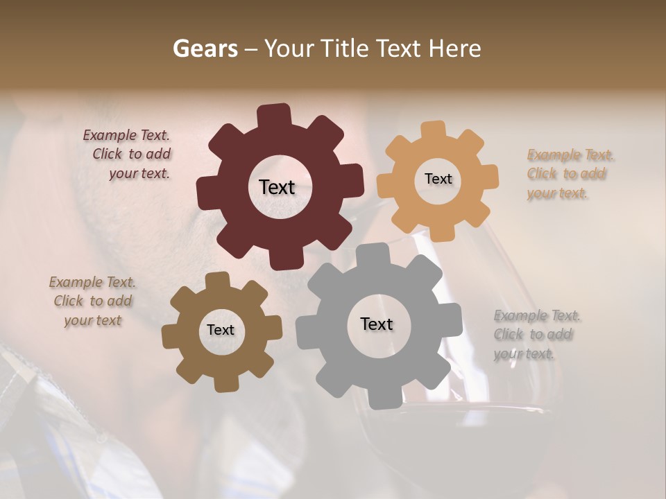 Alcohol Red Wine France PowerPoint Template