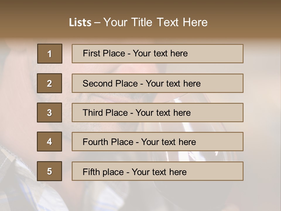 Alcohol Red Wine France PowerPoint Template