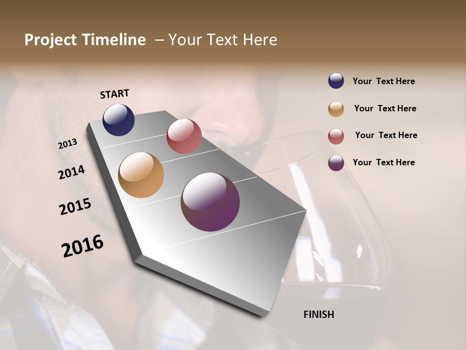 Alcohol Red Wine France PowerPoint Template
