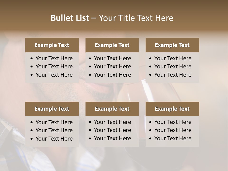 Alcohol Red Wine France PowerPoint Template