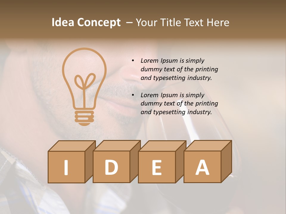 Alcohol Red Wine France PowerPoint Template