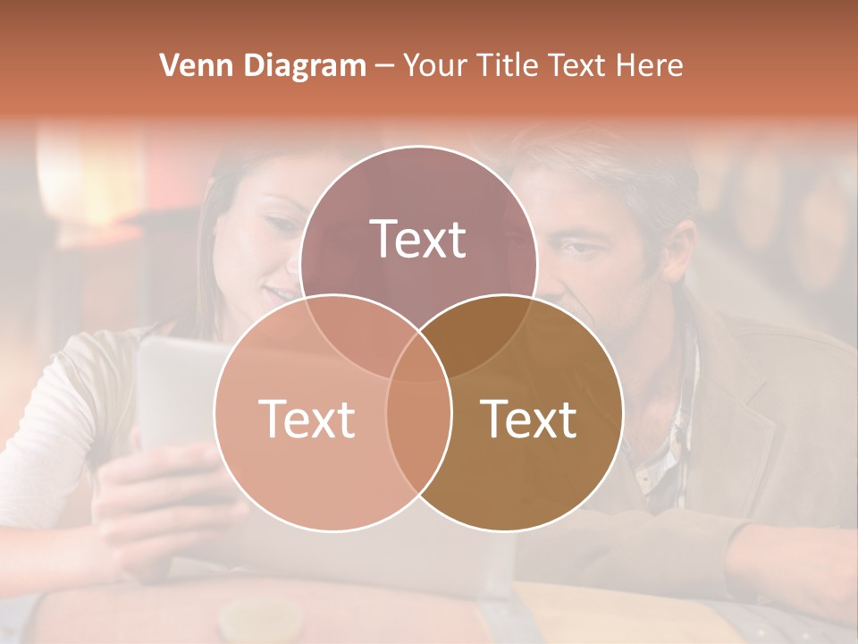 Control Stationary Bordeaux PowerPoint Template