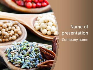 Anisstern Aromastoffe Wohlbefinden PowerPoint Template