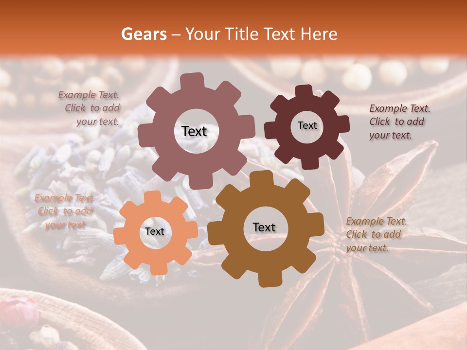 Aromastoffe Wohlbefinden Kochen PowerPoint Template