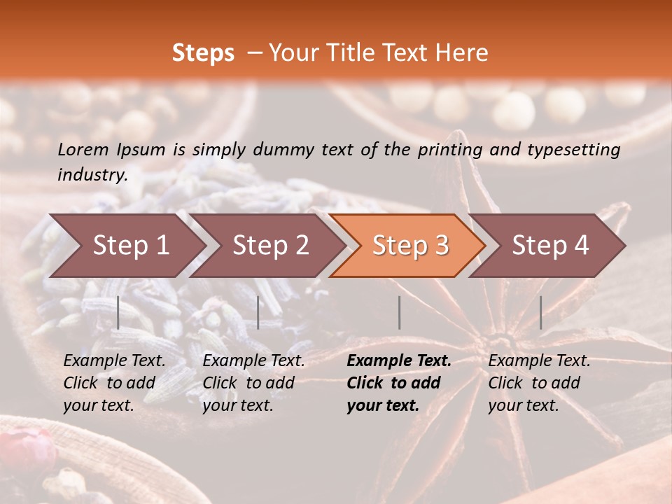 Aromastoffe Wohlbefinden Kochen PowerPoint Template