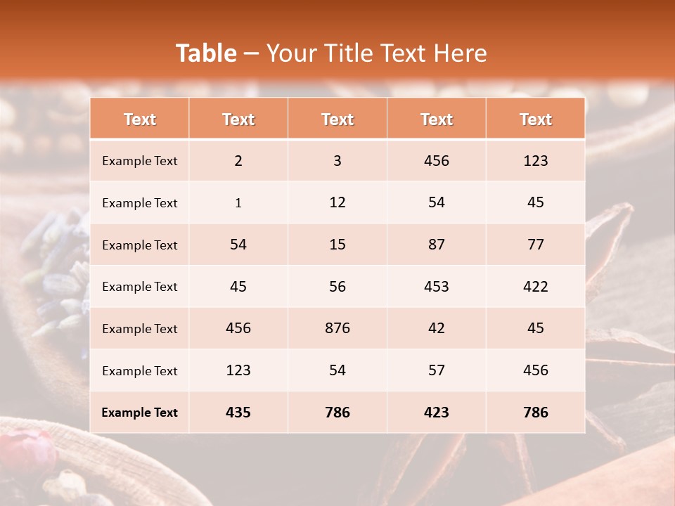 Aromastoffe Wohlbefinden Kochen PowerPoint Template