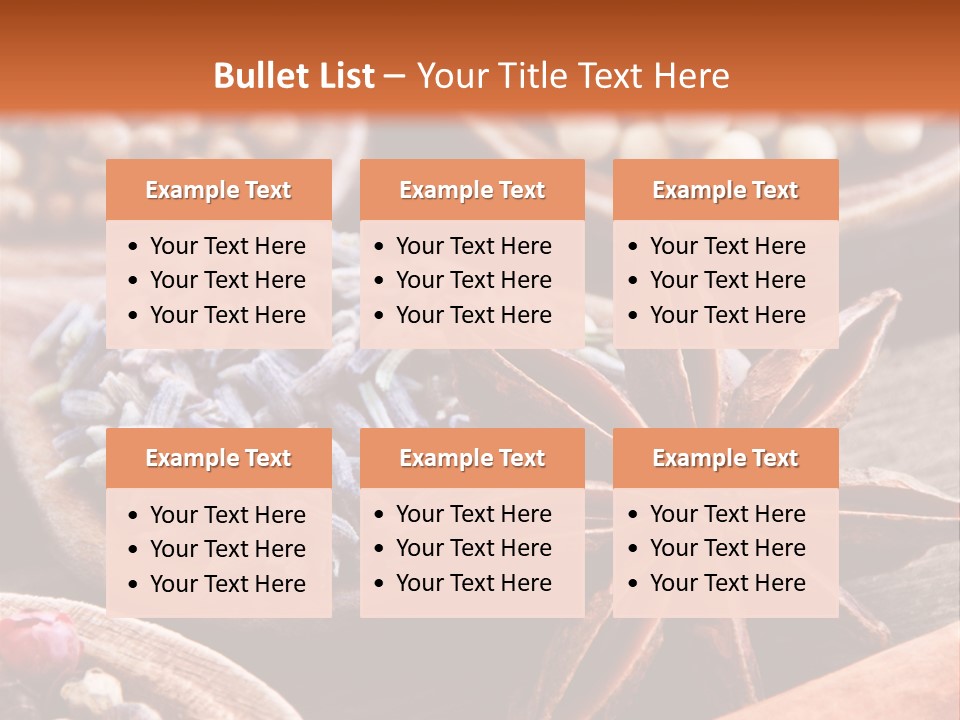 Aromastoffe Wohlbefinden Kochen PowerPoint Template