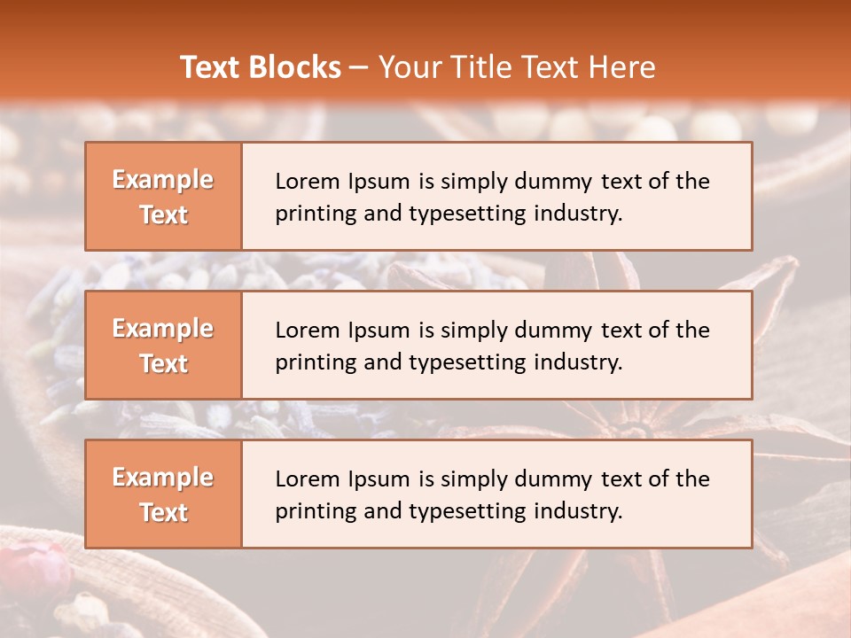 Aromastoffe Wohlbefinden Kochen PowerPoint Template