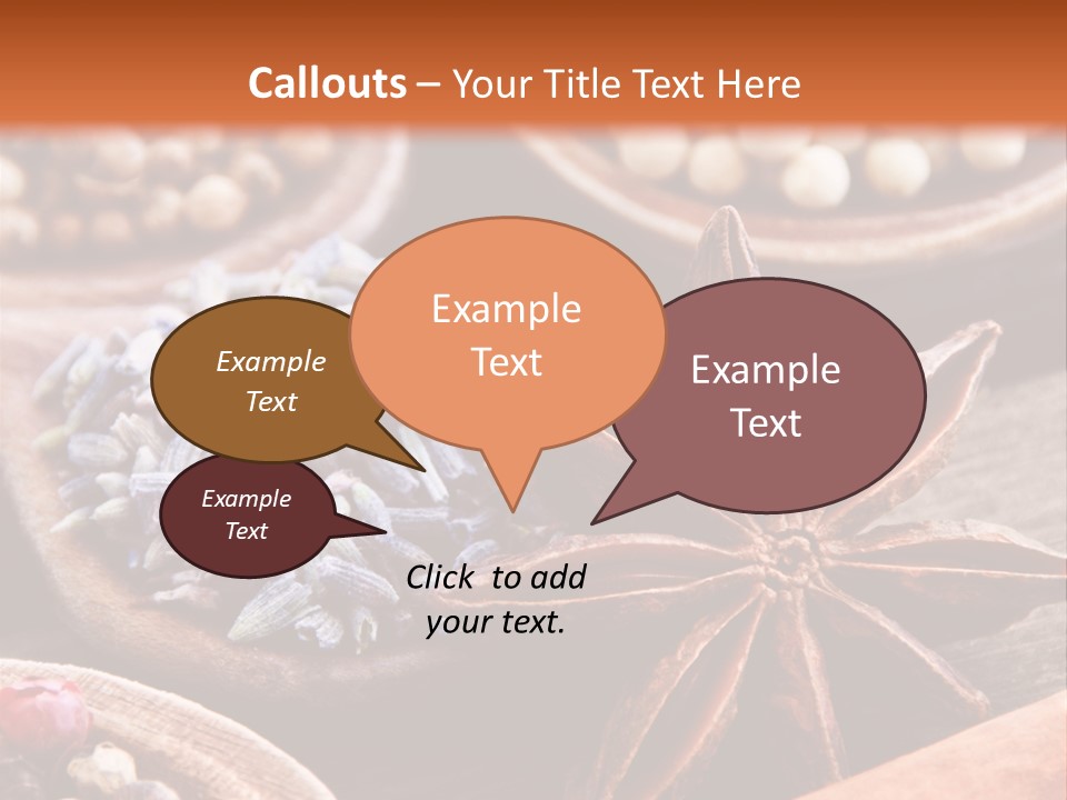 Aromastoffe Wohlbefinden Kochen PowerPoint Template