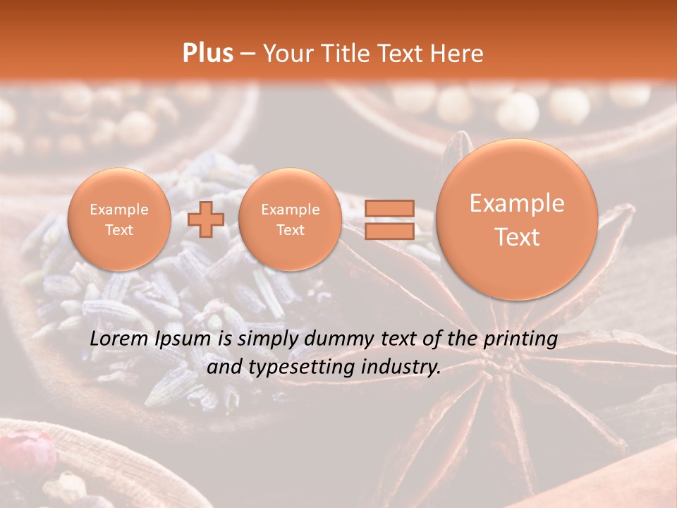 Aromastoffe Wohlbefinden Kochen PowerPoint Template