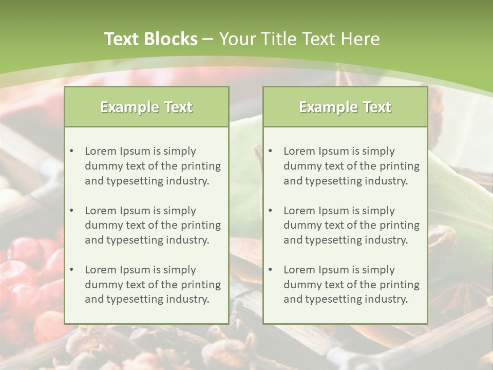 Mischung Hom Holz PowerPoint Template