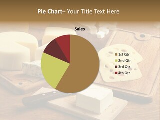 Dairy Prodcts Wood Tray PowerPoint Template