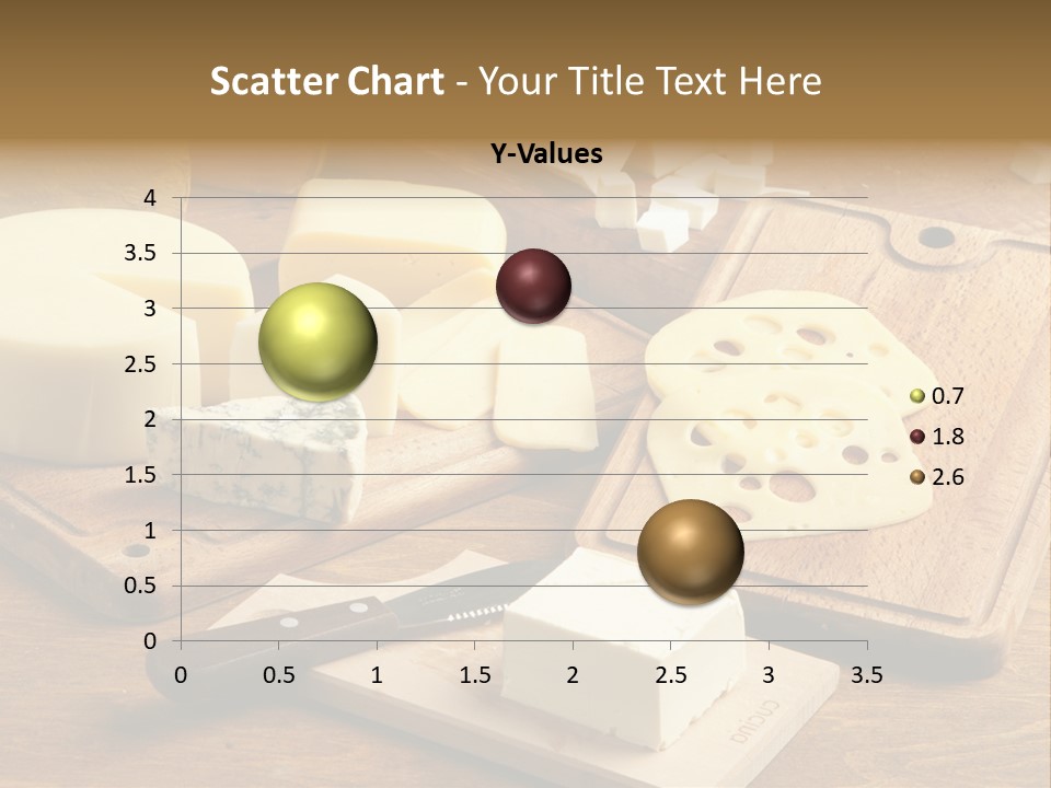 Dairy Prodcts Wood Tray PowerPoint Template