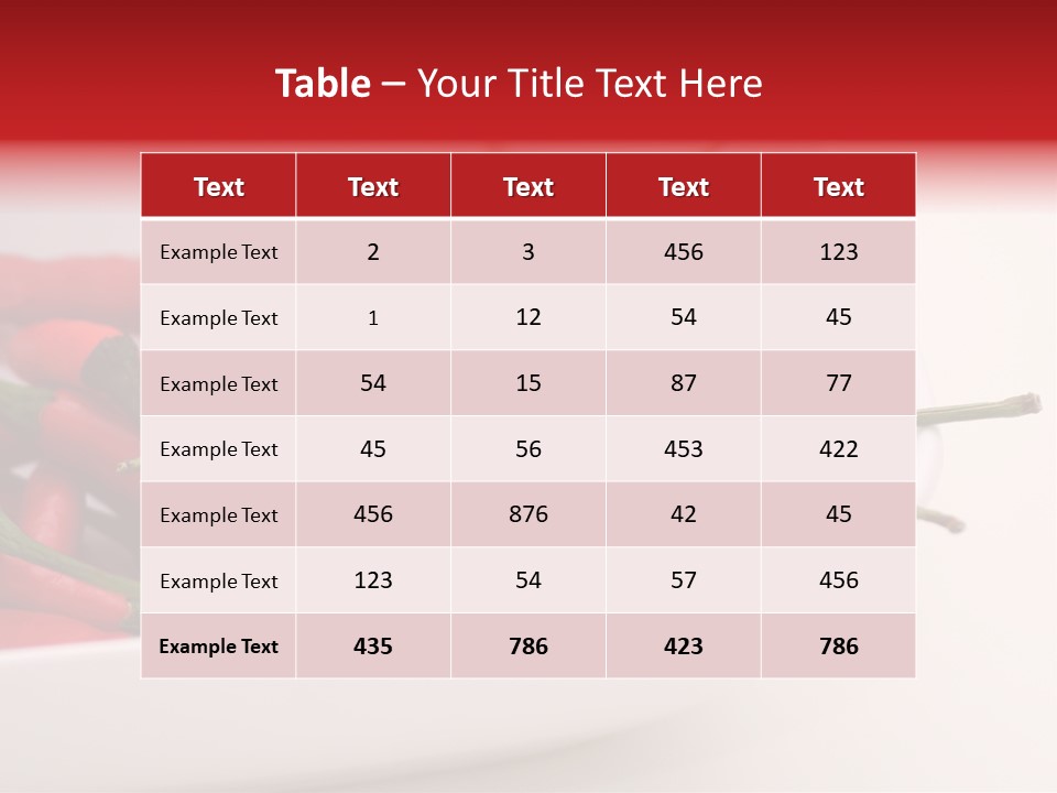 Paprika Chilis Gem PowerPoint Template