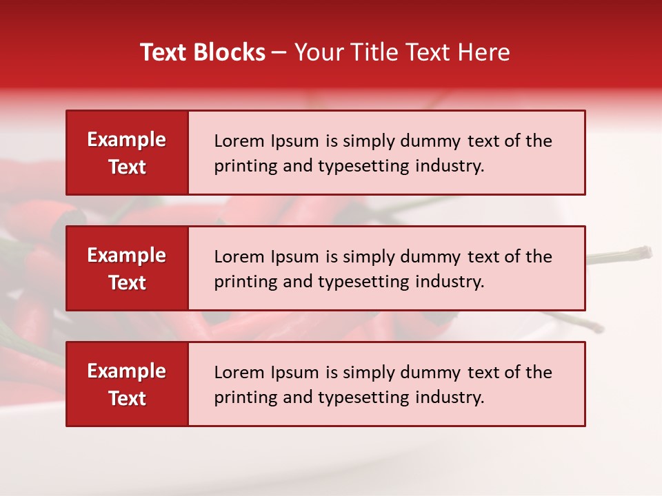 Paprika Chilis Gem PowerPoint Template