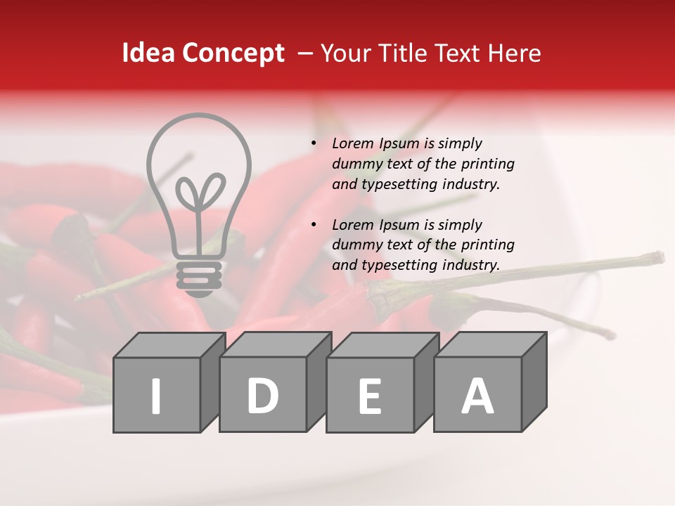 Paprika Chilis Gem PowerPoint Template