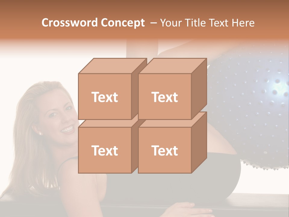Exercise Woman Shaping PowerPoint Template