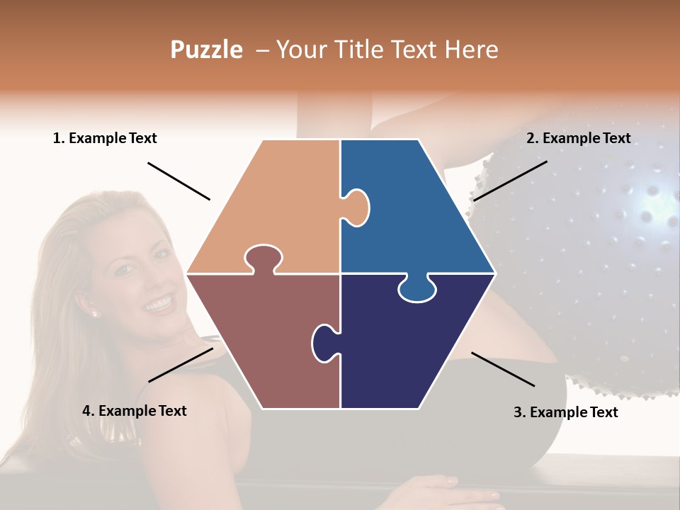 Exercise Woman Shaping PowerPoint Template