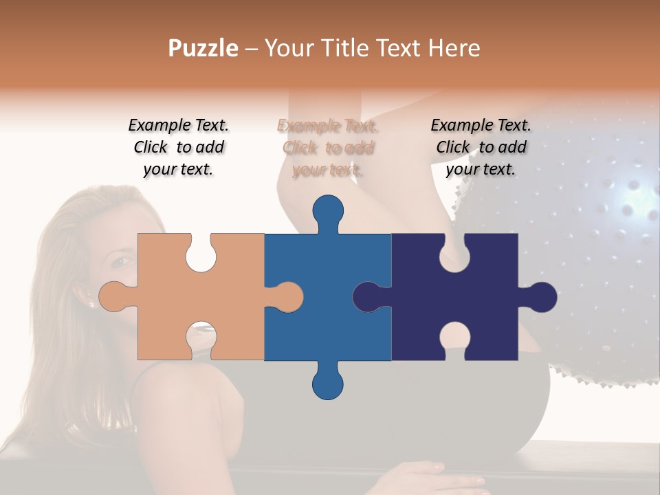 Exercise Woman Shaping PowerPoint Template