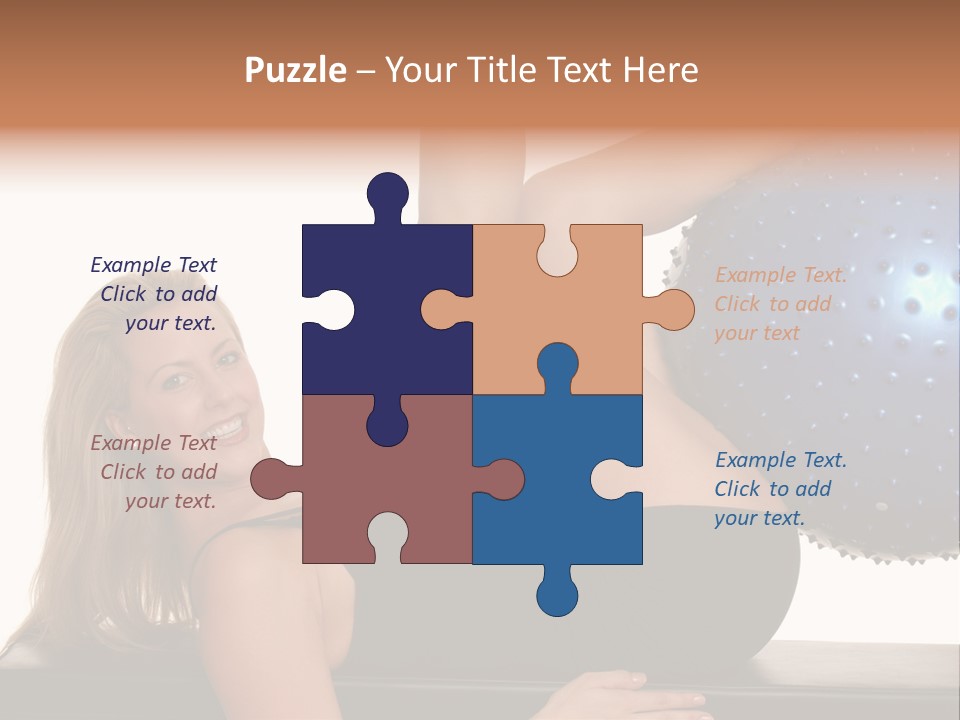 Exercise Woman Shaping PowerPoint Template