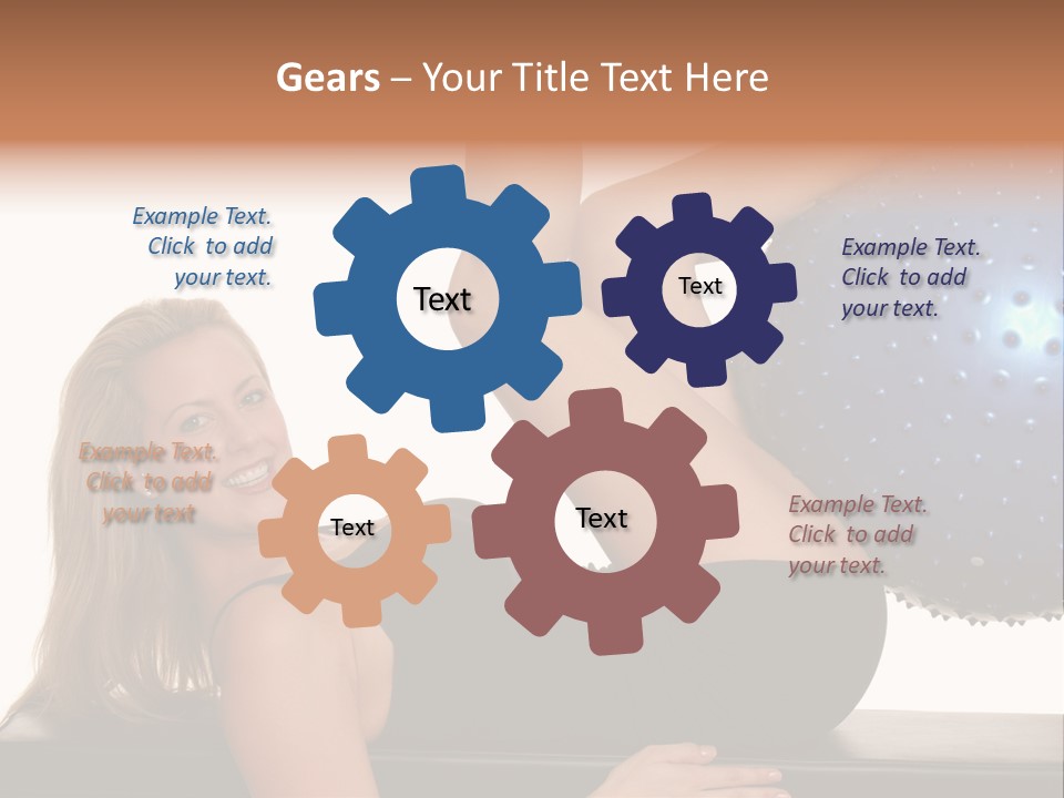 Exercise Woman Shaping PowerPoint Template