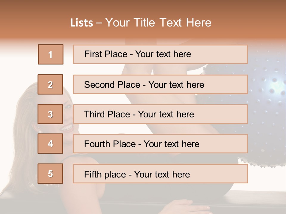 Exercise Woman Shaping PowerPoint Template