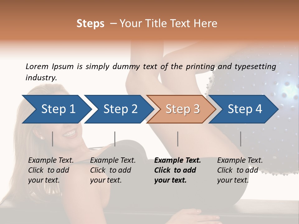 Exercise Woman Shaping PowerPoint Template