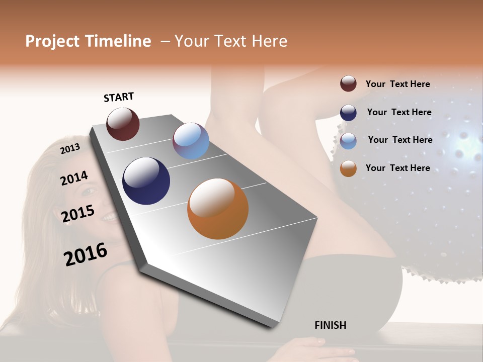Exercise Woman Shaping PowerPoint Template