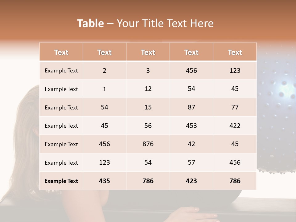 Exercise Woman Shaping PowerPoint Template