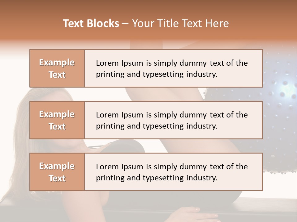 Exercise Woman Shaping PowerPoint Template