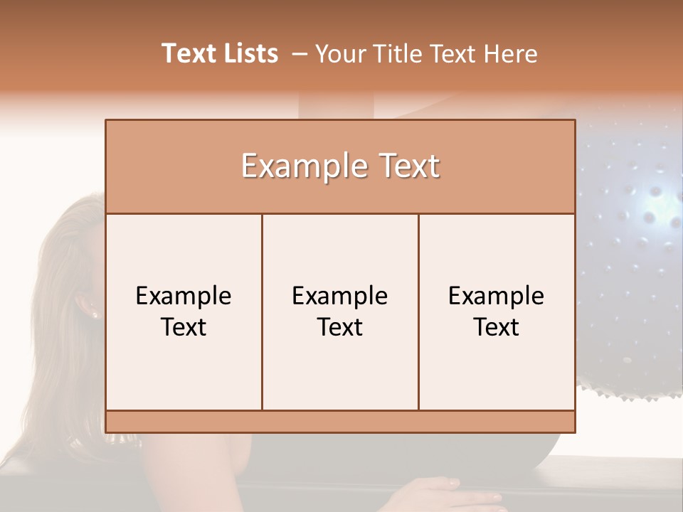 Exercise Woman Shaping PowerPoint Template