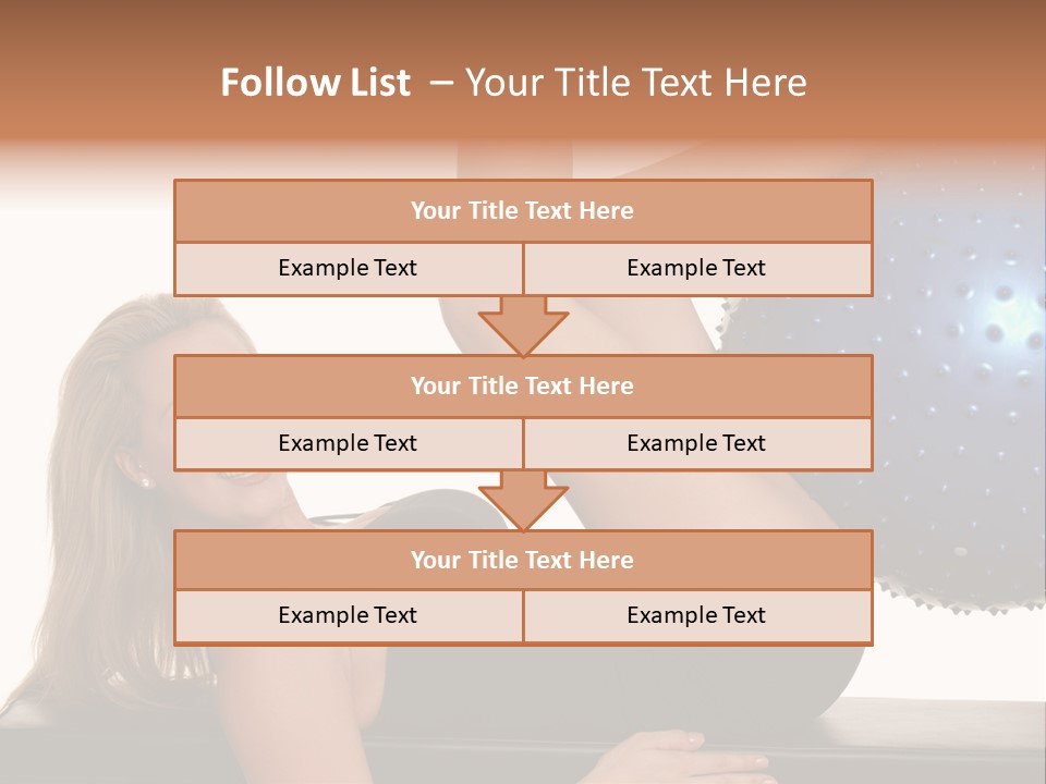 Exercise Woman Shaping PowerPoint Template
