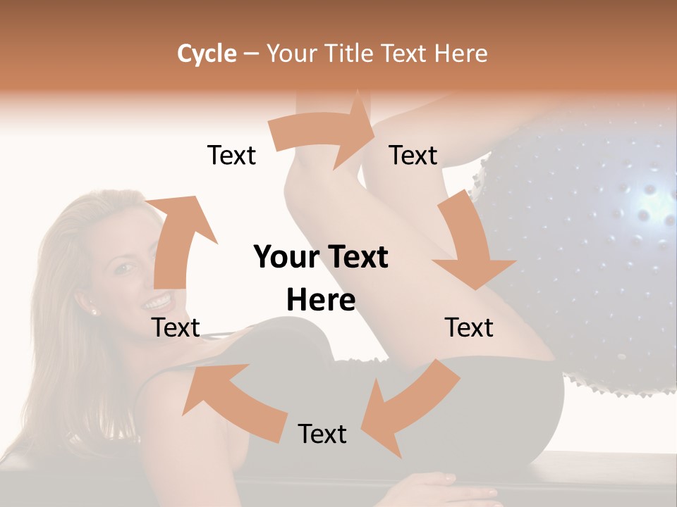 Exercise Woman Shaping PowerPoint Template